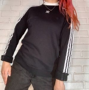 Adidas Trefoil Logo Crewneck- Black